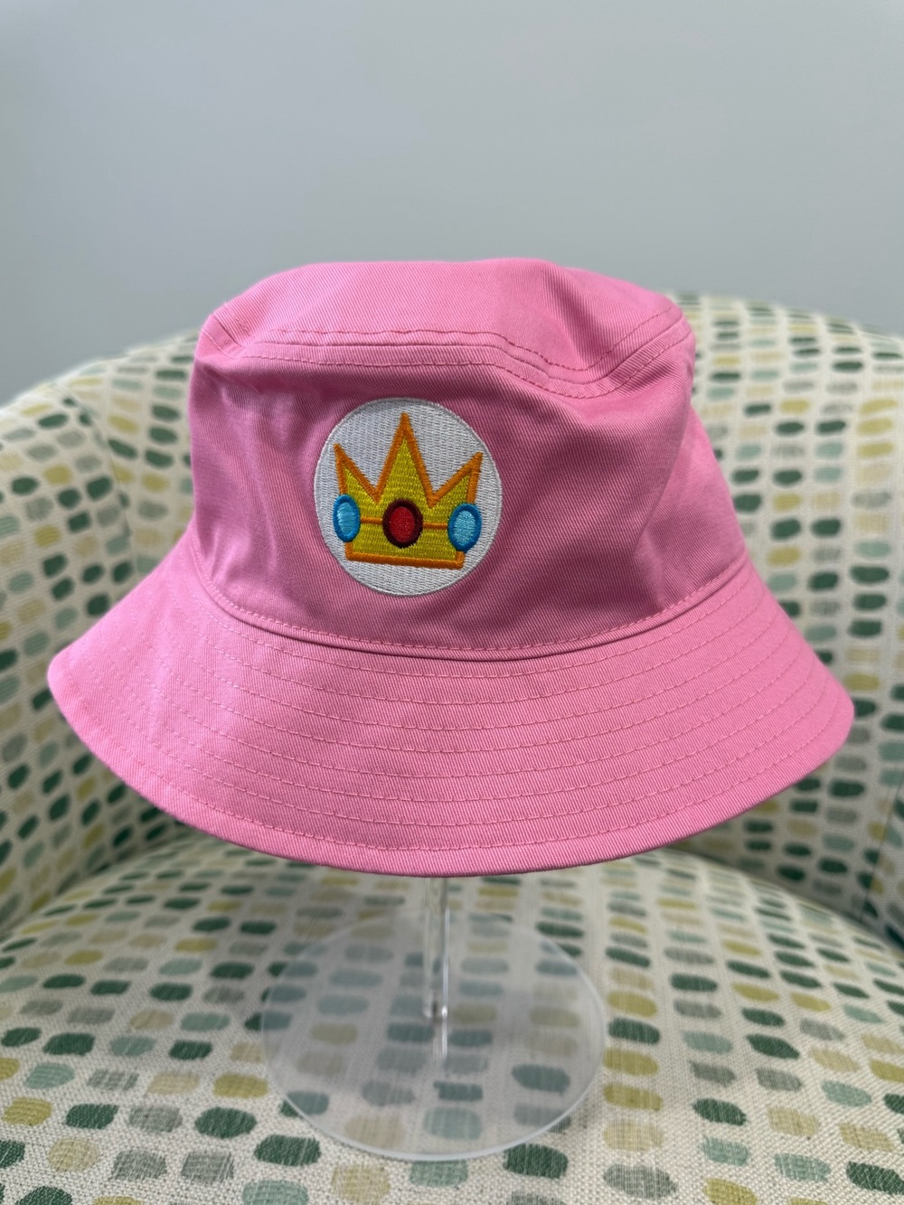 Nintendo Pink Princess Peach Embroidered Bucket Hat
